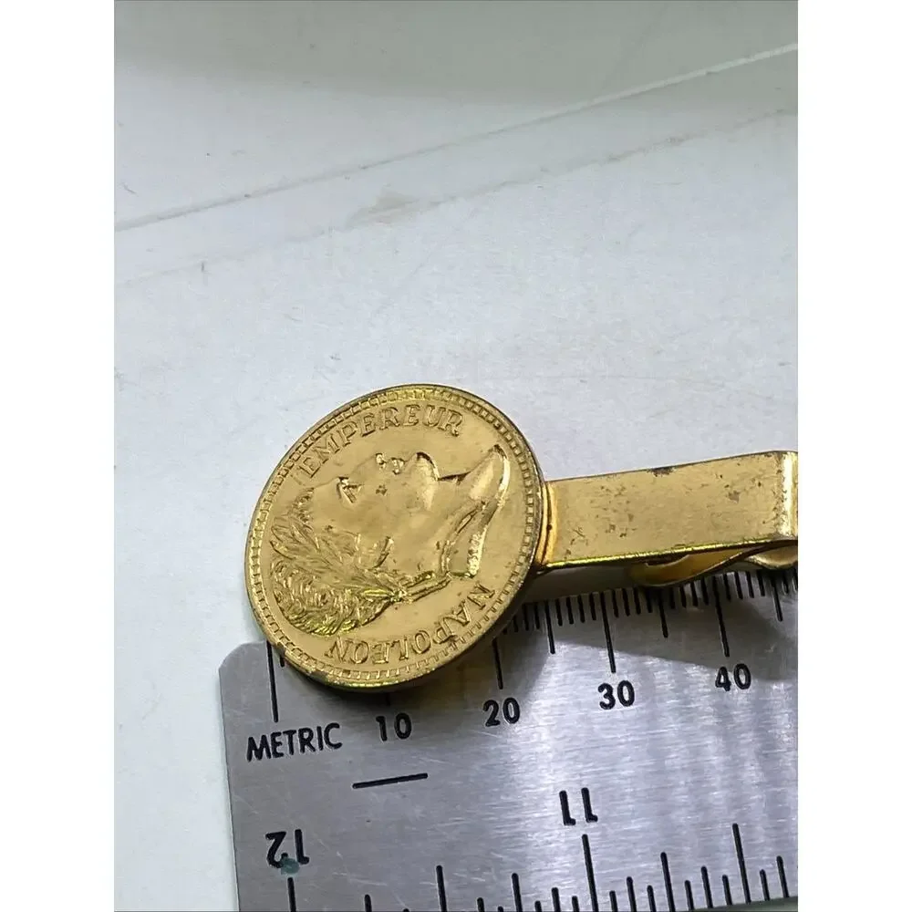 Vintage Napoleon Gold Tone Clip Tie Clip
